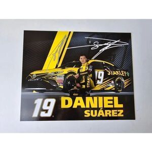 Daniel Suarez Hero Card Nascar signed and framed
